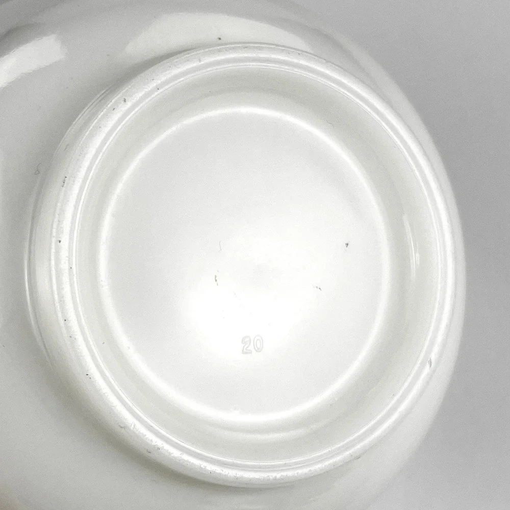 Vintage White‎ Milk Glass Mixing Bowl 6